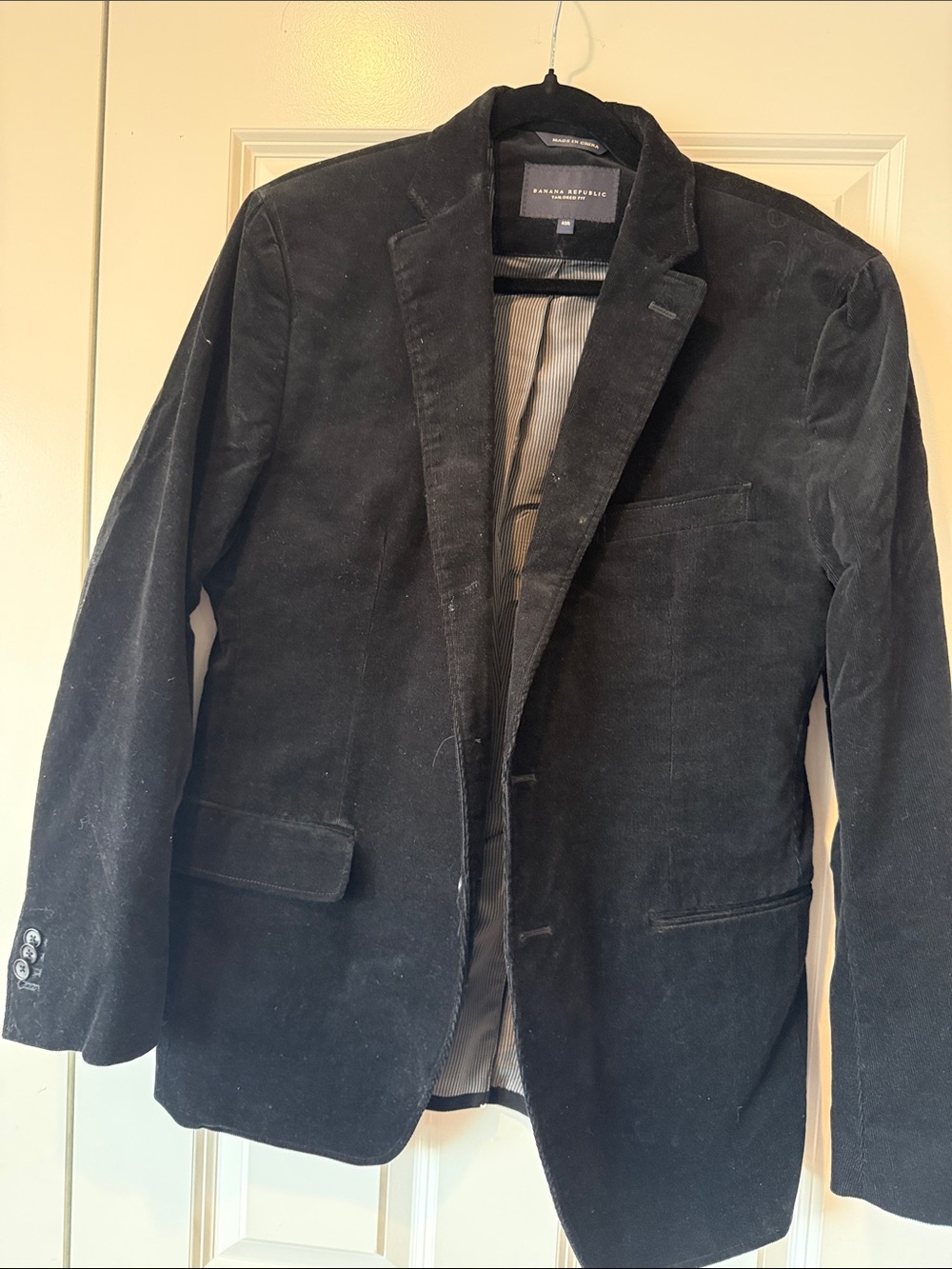 Banana Republic Men's Black Corduroy Sport Coat